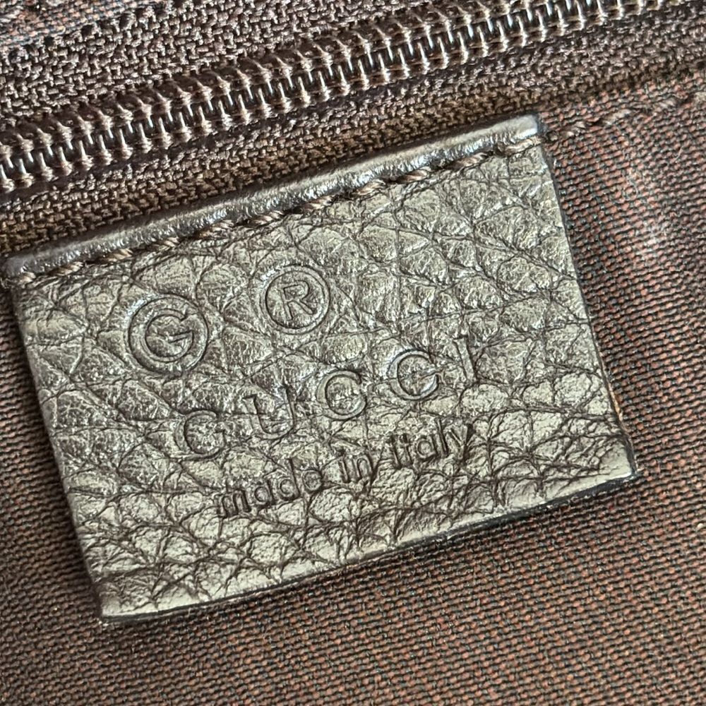Gucci GG Canvas Abbey D-Ring Crossbody Bag Dark Brown Canvas & Leather - Picture 13 of 16